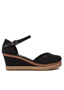 Tommy Hilfiger Espadryle Basic Close Toe Mid Wedge FW0FW04787 Czarny ze sklepu MODIVO w kategorii Espadryle damskie - zdjęcie 176646334