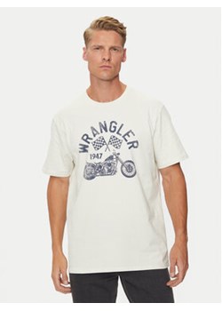 Wrangler T-Shirt Americana 112357379 Biały Regular Fit ze sklepu MODIVO w kategorii T-shirty męskie - zdjęcie 176650894