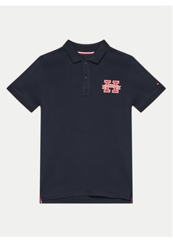 Tommy Hilfiger Polo KB0KB09029 Granatowy Regular Fit ze sklepu MODIVO w kategorii T-shirty chłopięce - zdjęcie 176661573