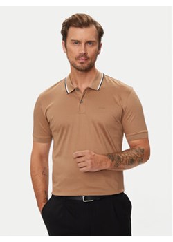 Boss Polo Penrose 38 50469360 Beżowy Slim Fit ze sklepu MODIVO w kategorii T-shirty męskie - zdjęcie 176671620