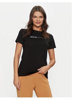 Armani Exchange T-Shirt 6DYT12 YJG3Z 1200 Czarny Regular Fit ze sklepu MODIVO w kategorii Bluzki damskie - zdjęcie 176675541