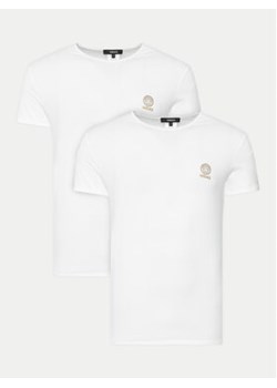 Versace Komplet 2 t-shirtów AU10193 1A10011 Biały Slim Fit ze sklepu MODIVO w kategorii T-shirty męskie - zdjęcie 176678420