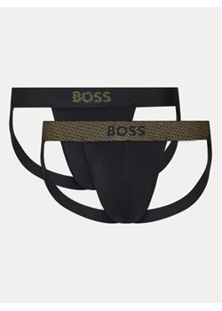 Boss Komplet 2 par slipów Jock Strap 50524439 Czarny ze sklepu MODIVO w kategorii Majtki męskie - zdjęcie 176680864