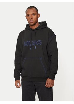 Hugo Bluza Nitlogohood 50521697 Czarny Regular Fit ze sklepu MODIVO w kategorii Bluzy męskie - zdjęcie 176690872