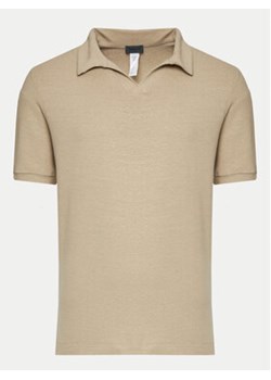 Hanro Polo Loungy Summer 75918 Beżowy Slim Fit ze sklepu MODIVO w kategorii T-shirty męskie - zdjęcie 176693690