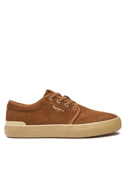 Pepe Jeans Sneakersy PMS31071 Brązowy ze sklepu MODIVO w kategorii Buty sportowe męskie - zdjęcie 176701983