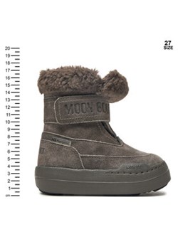 Moon Boot Śniegowce Junior Park Dtrap Boot Suede 80D3440040 Szary - id: 0000304575082 - marki Moon Boot - 176702753 Moon Boot Śniegowce Junior Park Dtrap Boot Suede 80D3440040 Szary ze sklepu MODIVO w kategorii Buty zimowe dziecięce - zdjęcie 176702753