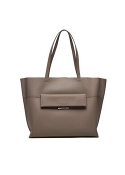 Calvin Klein Torebka Linear K60K612556 Beżowy ze sklepu MODIVO w kategorii Torby Shopper bag - zdjęcie 176703482