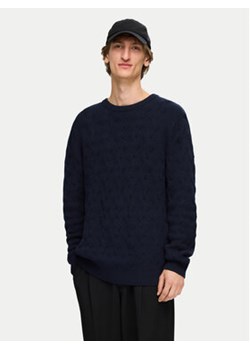 Selected Homme Sweter 16094503 Granatowy Regular Fit ze sklepu MODIVO w kategorii Swetry męskie - zdjęcie 176720852