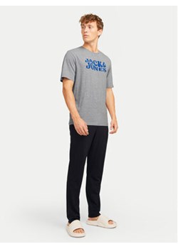 Jack&Jones Piżama Elton 12266998 Szary Standard Fit ze sklepu MODIVO w kategorii Piżamy męskie - zdjęcie 176722374