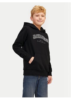 Jack&Jones Junior Bluza Caleb 12259564 Czarny Relaxed Fit ze sklepu MODIVO w kategorii Bluzy chłopięce - zdjęcie 176732034