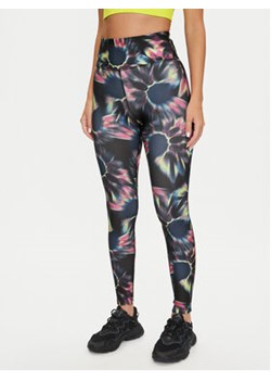 Reebok Legginsy Train AOP Tight 100075416 Czarny Slim Fit ze sklepu MODIVO w kategorii Spodnie damskie - zdjęcie 176738562