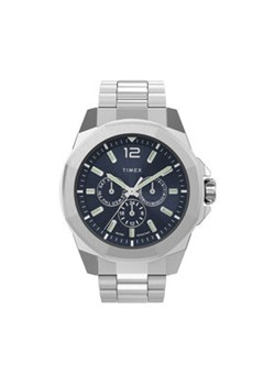 Timex Zegarek Essex Avenue 44mm TW2V43300 Srebrny ze sklepu MODIVO w kategorii Zegarki - zdjęcie 176743362