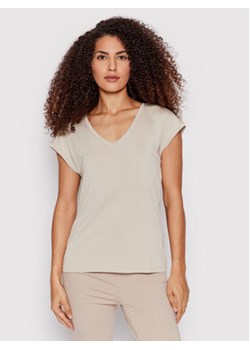 Vero Moda T-Shirt Filli 10247666 Beżowy Regular Fit ze sklepu MODIVO w kategorii Bluzki damskie - zdjęcie 176752502