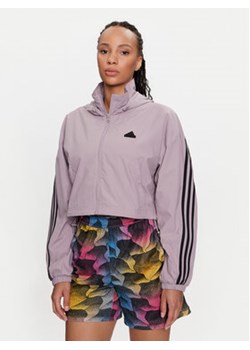 adidas Kurtka przejściowa Future Icons 3-Stripes IP1573 Fioletowy Loose Fit ze sklepu MODIVO w kategorii Kurtki damskie - zdjęcie 176753261