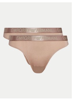 Emporio Armani Underwear Komplet 2 par fig klasycznych 163334 4F235 16355 Beżowy ze sklepu MODIVO w kategorii Majtki damskie - zdjęcie 176757401