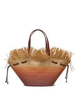 Pinko Torebka Pagoda Extra Shopper . PE 24 PLTT 102911 A1R6 Beżowy ze sklepu MODIVO w kategorii Torby letnie - zdjęcie 176767374
