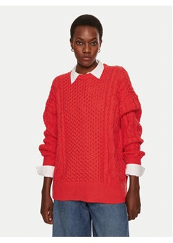 STAUD Sweter Tracy R24P3117CA Czerwony Oversize ze sklepu MODIVO w kategorii Swetry damskie - zdjęcie 176772174
