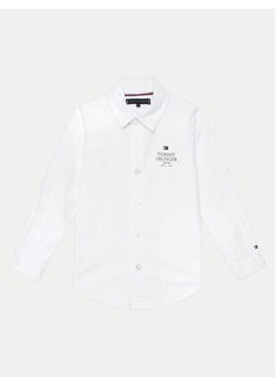 Tommy Hilfiger Koszula KB0KB09265 M Biały Regular Fit ze sklepu MODIVO w kategorii Koszule chłopięce - zdjęcie 176774251