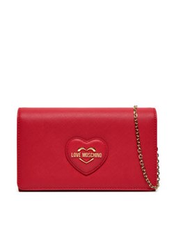 LOVE MOSCHINO Torebka JC4268PP0LKL0500 Czerwony ze sklepu MODIVO w kategorii Kopertówki - zdjęcie 176775273