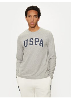 U.S. Polo Assn. Longsleeve MUP2184 Szary Regular Fit ze sklepu MODIVO w kategorii T-shirty męskie - zdjęcie 176783492