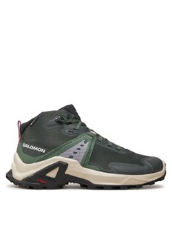 Salomon Trekkingi X Raise Mid Gore-Tex L47458100 Zielony ze sklepu MODIVO w kategorii Buty trekkingowe dziecięce - zdjęcie 176796050