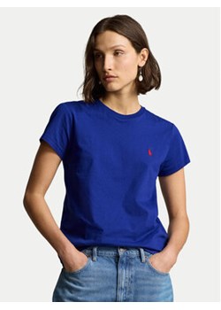 Polo Ralph Lauren T-Shirt 211898698028 Niebieski Regular Fit ze sklepu MODIVO w kategorii Bluzki damskie - zdjęcie 176800613