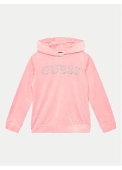 Guess Bluza J4YQ27 KBXI2 Różowy Regular Fit ze sklepu MODIVO w kategorii Bluzy dziewczęce - zdjęcie 176802633