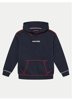 Tommy Hilfiger Bluza Monotype KB0KB09051 Granatowy Regular Fit ze sklepu MODIVO w kategorii Bluzy chłopięce - zdjęcie 176804854