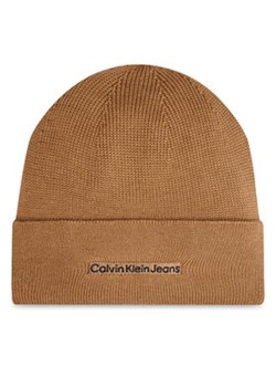 Calvin Klein Czapka Inst Embro K50K512452 Beżowy ze sklepu MODIVO w kategorii Czapki zimowe męskie - zdjęcie 176811552