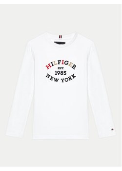 Tommy Hilfiger Bluzka Monotype Flock KB0KB08659 D Biały Regular Fit ze sklepu MODIVO w kategorii T-shirty chłopięce - zdjęcie 176819241