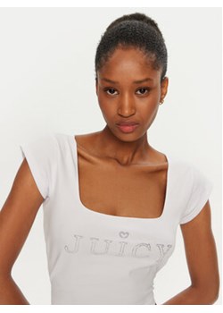 Juicy Couture Top Regal JCBCT224831 Biały Slim Fit ze sklepu MODIVO w kategorii Bluzki damskie - zdjęcie 176822203