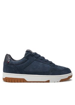 Tommy Hilfiger Sneakersy Th Basket Best Nubuck Mix FM0FM05119 Granatowy - id: 0000304442636 - marki Tommy Hilfiger - 176825060 Tommy Hilfiger Sneakersy Th Basket Best Nubuck Mix FM0FM05119 Granatowy ze sklepu MODIVO w kategorii Buty sportowe męskie - zdjęcie 176825060