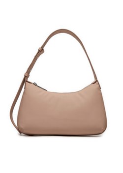 Calvin Klein Torebka Calvin Soft Shoulder Bag K60K612156 Beżowy ze sklepu MODIVO w kategorii Torebki bagietki - zdjęcie 176826581