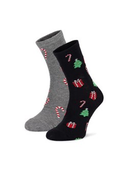 Lasocki Zestaw 2 par wysokich skarpet męskich 2MB-001-AW24 (2-pack) Szary ze sklepu MODIVO w kategorii Skarpetki męskie - zdjęcie 176830023