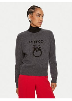 Pinko Sweter Burgos 100414 Y7Z4 Szary Regular Fit ze sklepu MODIVO w kategorii Swetry damskie - zdjęcie 176845841