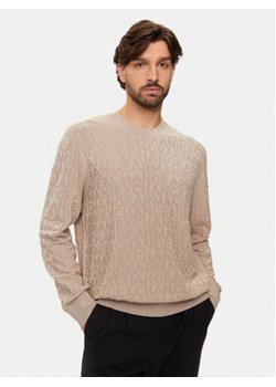 Armani Exchange Sweter 6DZM1R ZM4DZ 17AB Beżowy Regular Fit ze sklepu MODIVO w kategorii Swetry męskie - zdjęcie 176851120