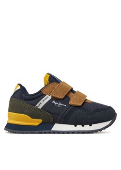 Pepe Jeans Sneakersy London Class Bk PBS40007 Granatowy ze sklepu MODIVO w kategorii Buty sportowe dziecięce - zdjęcie 176852524