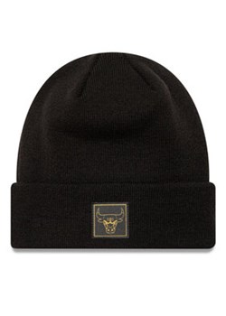 New Era Czapka Chicago Bulls Metallic Badge Cuff Knit 60424828 Czarny ze sklepu MODIVO w kategorii Czapki zimowe damskie - zdjęcie 176859362