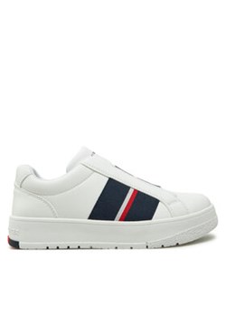 Tommy Hilfiger Sneakersy Low Cut Sneaker T3X9-33858-1355 S Biały ze sklepu MODIVO w kategorii Buty sportowe dziecięce - zdjęcie 176861301