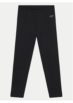 4F Legginsy 4FJWMM00TTIGF178 Czarny Slim Fit ze sklepu MODIVO w kategorii Spodnie dziewczęce - zdjęcie 176862993