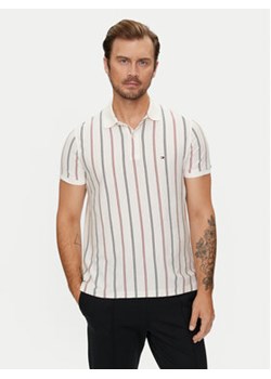 Tommy Hilfiger Polo Vertical MW0MW35627 Beżowy Regular Fit ze sklepu MODIVO w kategorii T-shirty męskie - zdjęcie 176881762