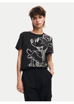 Desigual T-Shirt Mickey Drawing 24WWTKA1 Czarny Regular Fit ze sklepu MODIVO w kategorii Bluzki damskie - zdjęcie 176885241