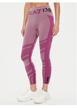 EA7 Emporio Armani Legginsy 6DTP51 TJDGZ 2305 Różowy Slim Fit ze sklepu MODIVO w kategorii Spodnie damskie - zdjęcie 176905320