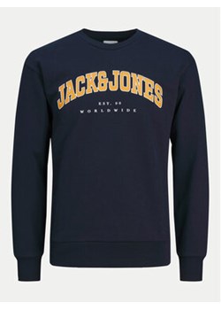 Jack&Jones Junior Bluza Caleb 12258980 Granatowy Relaxed Fit ze sklepu MODIVO w kategorii Bluzy chłopięce - zdjęcie 176911014