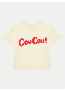 Mini Rodini T-Shirt Coucou 2472012911 Écru Regular Fit ze sklepu MODIVO w kategorii Bluzki dziewczęce - zdjęcie 176913802