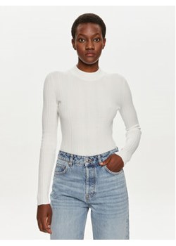 Hugo Sweter Sarphammy 50518311 Écru Slim Fit ze sklepu MODIVO w kategorii Swetry damskie - zdjęcie 176919331