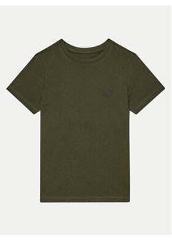 4F T-Shirt 4FJWMM00TTSHM1626 Khaki Regular Fit ze sklepu MODIVO w kategorii T-shirty chłopięce - zdjęcie 176920580