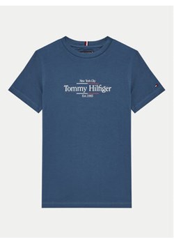 Tommy Hilfiger T-Shirt Icon Print KB0KB09158 Niebieski Regular Fit ze sklepu MODIVO w kategorii T-shirty chłopięce - zdjęcie 176927623