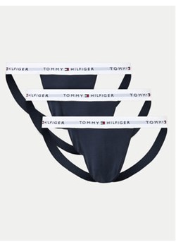 Tommy Hilfiger Komplet 3 par slipów Jock Strap UM0UM03377 Granatowy ze sklepu MODIVO w kategorii Majtki męskie - zdjęcie 176928020
